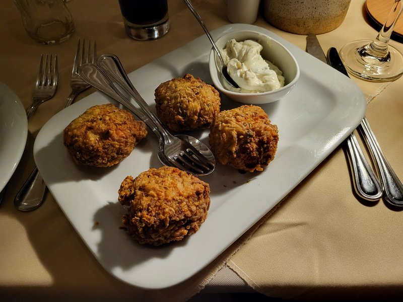 Zucchini Balls (Kolokithokeftedes) with Yogurt Dip and Lemon Zucchini Balls (Kolokithokeftedes) with Yogurt Dip and Lemon